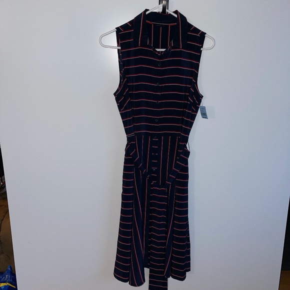 Tommy Hilfiger NWOT Sleeveless Button Down Shirt Dress - Picture 4 of 9